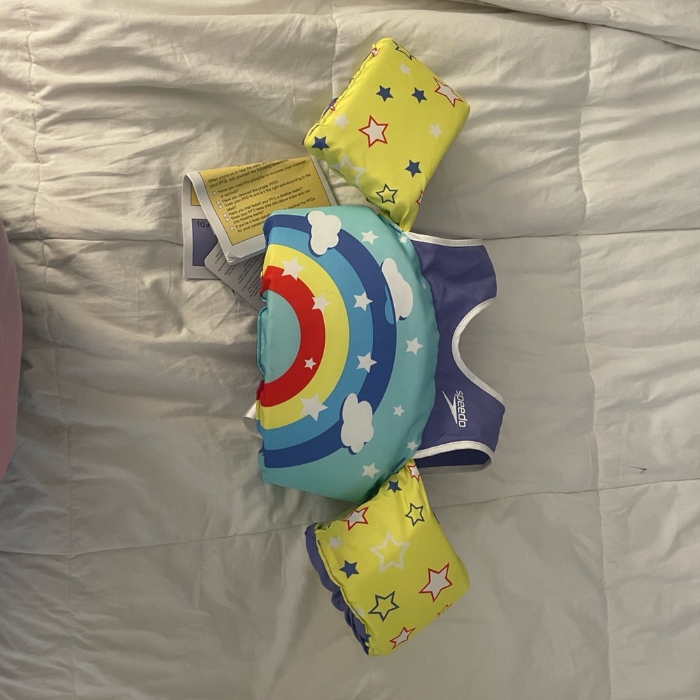 Body Glove Kids Rainbow Swim Vest with Star Accents